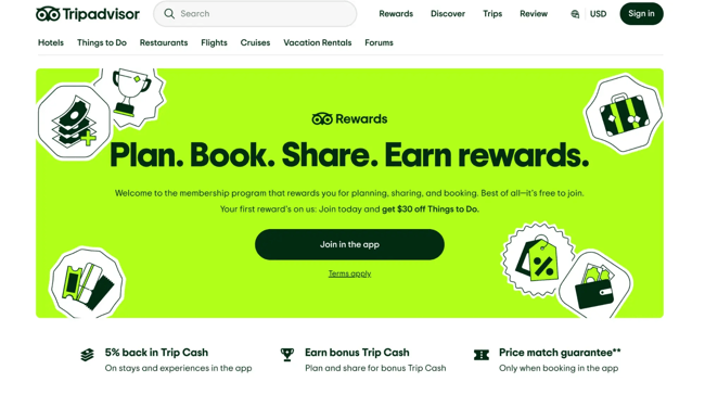 website personalization, tripadvisor